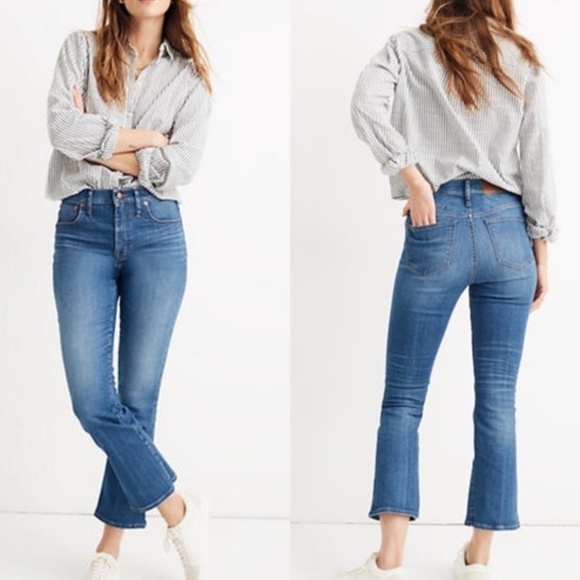 NWT! Madewell Cali Demi Boot High Waisted Eco Collection Jeans Size 24 - Picture 1 of 3